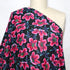 Artlux ~ 'Peony Pop - Pink & Black' Luxury Cotton Lawn ~ Made in Italy